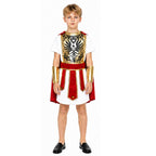 Polyester Boys Roman Warrior Costume Set