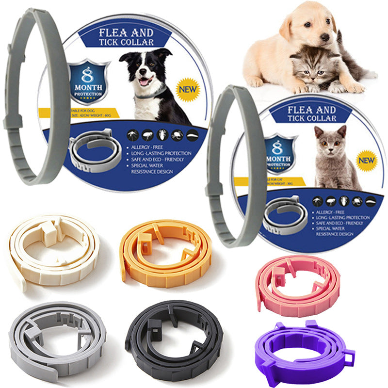 Pet Tick and Flea Repellent Collar Long-Lasting 8-Month Protection