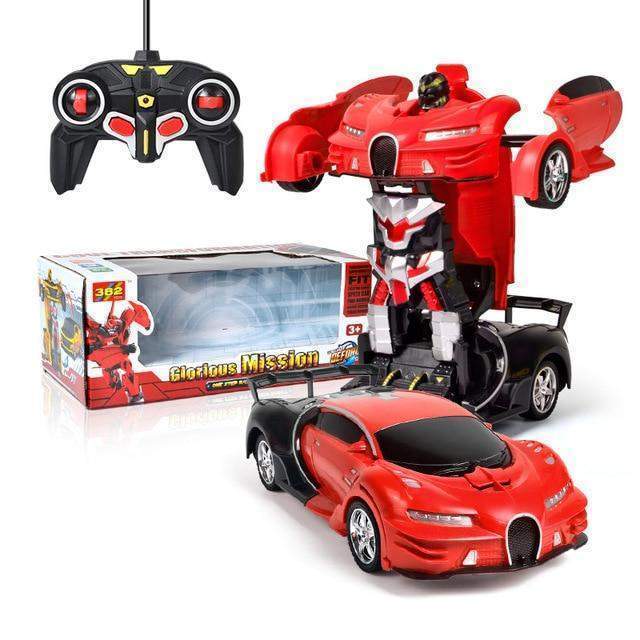 Remote Control Car with Robot Transformation & LED Lights - Image 3