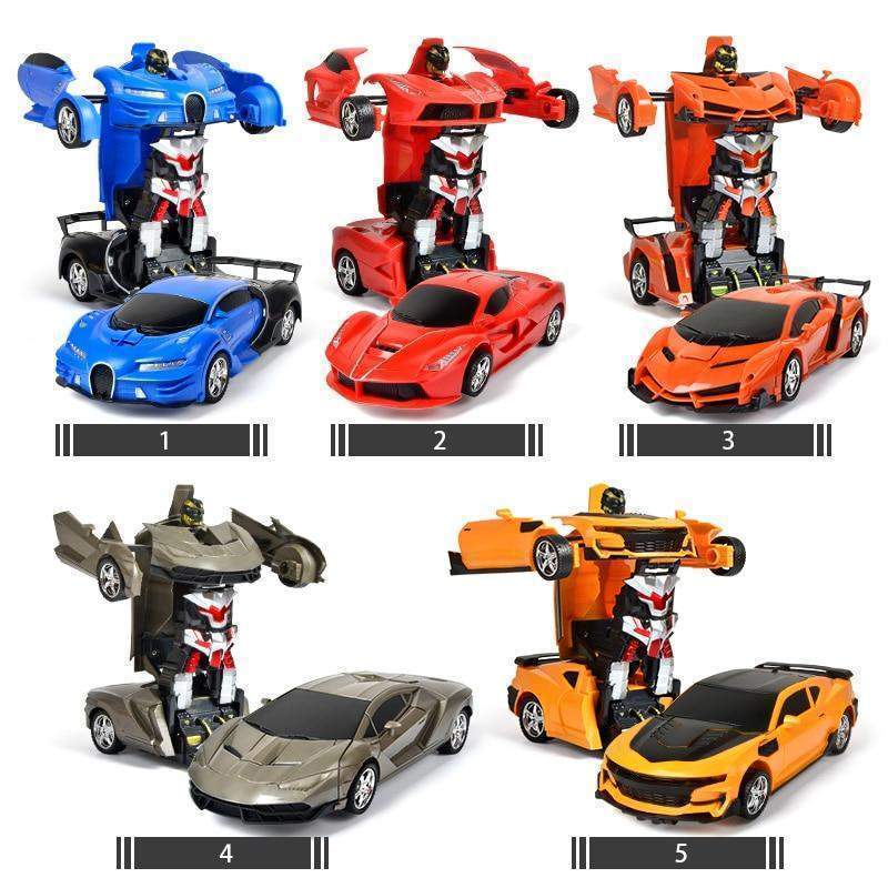 Remote Control Car with Robot Transformation & LED Lights - Image 2