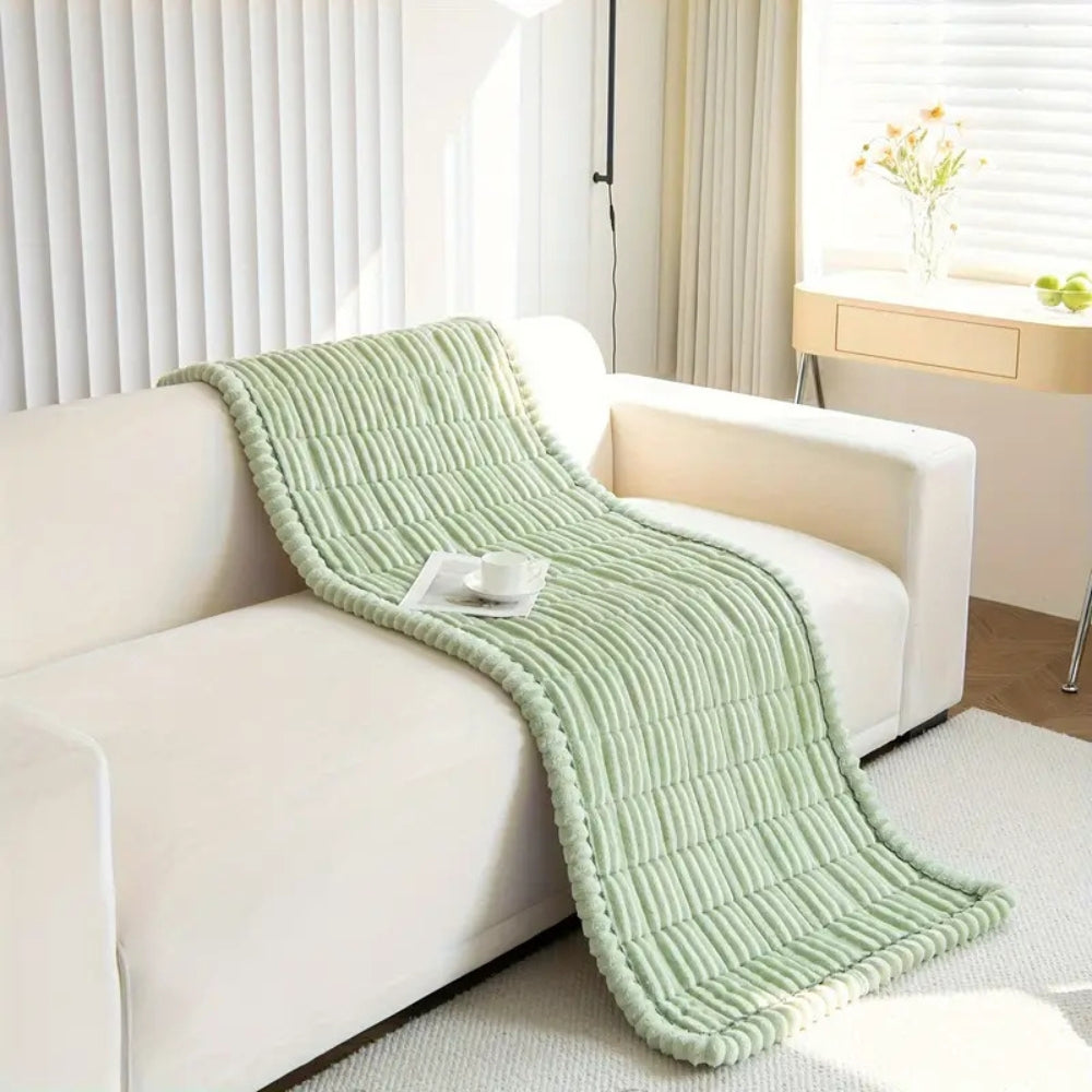 Cosy Sofa Protector Plush Comfort with Elegant Pleated Edges - Image 11