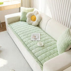 Cosy Sofa Protector Plush Comfort with Elegant Pleated Edges - Image 7