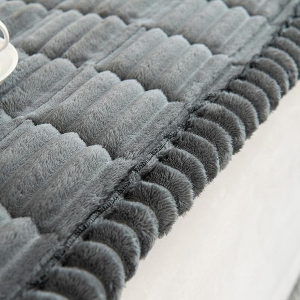 Cosy Sofa Protector Plush Comfort with Elegant Pleated Edges - Image 8