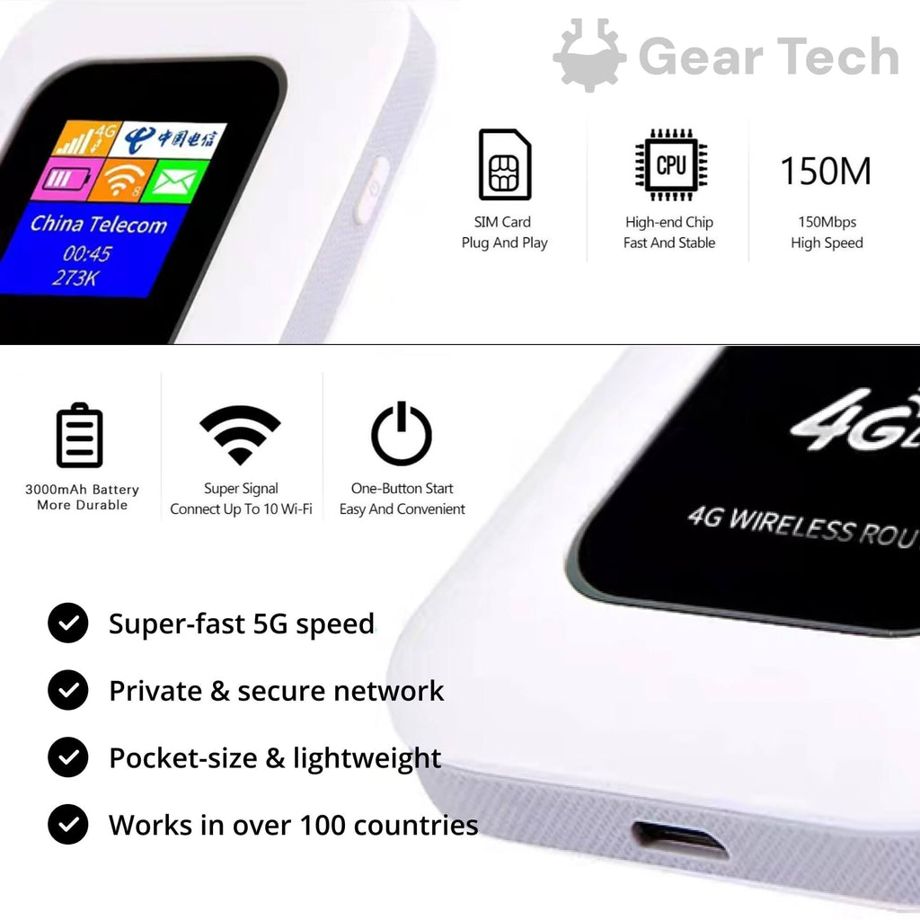 Portable Wi‑Fi Router Travel, Camping & Home Backup - Image 3