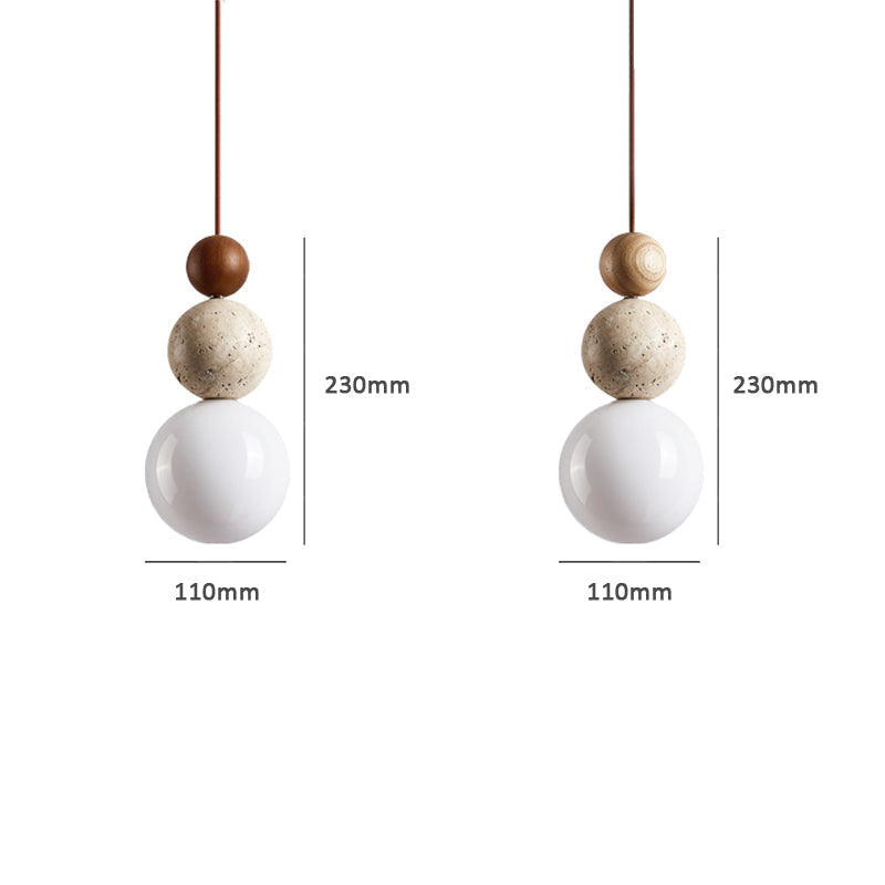 Neutral Contemporary Hanging Pendant Light - Image 8