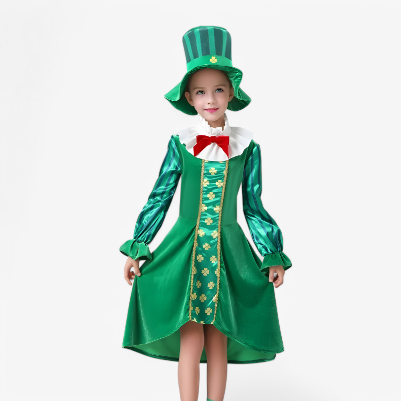 Kids 3 Piece Leprechaun Costume - Image 5