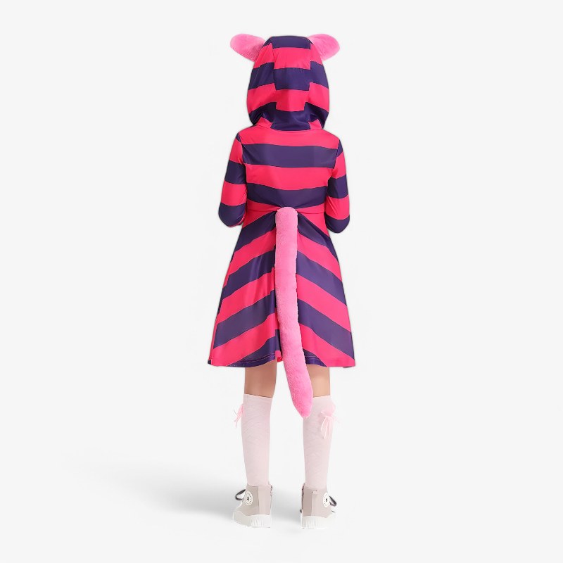 Kids 4 Piece Cheshire Cat Costume - Image 4