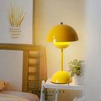 Wireless Round Metal Table Lamp Rechargeable Touch Dimmable - Image 10
