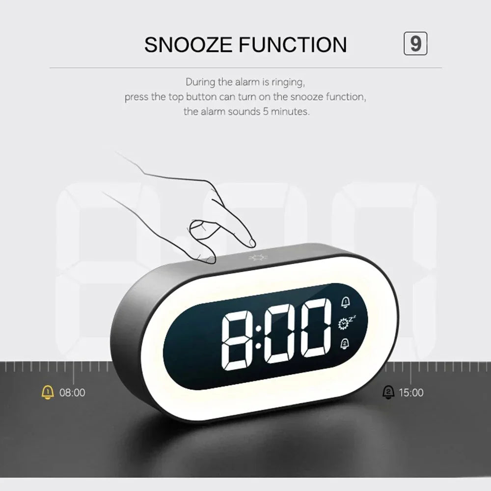 Digital Sunrise Alarm Clock LED Time Display and Night Light - Image 3