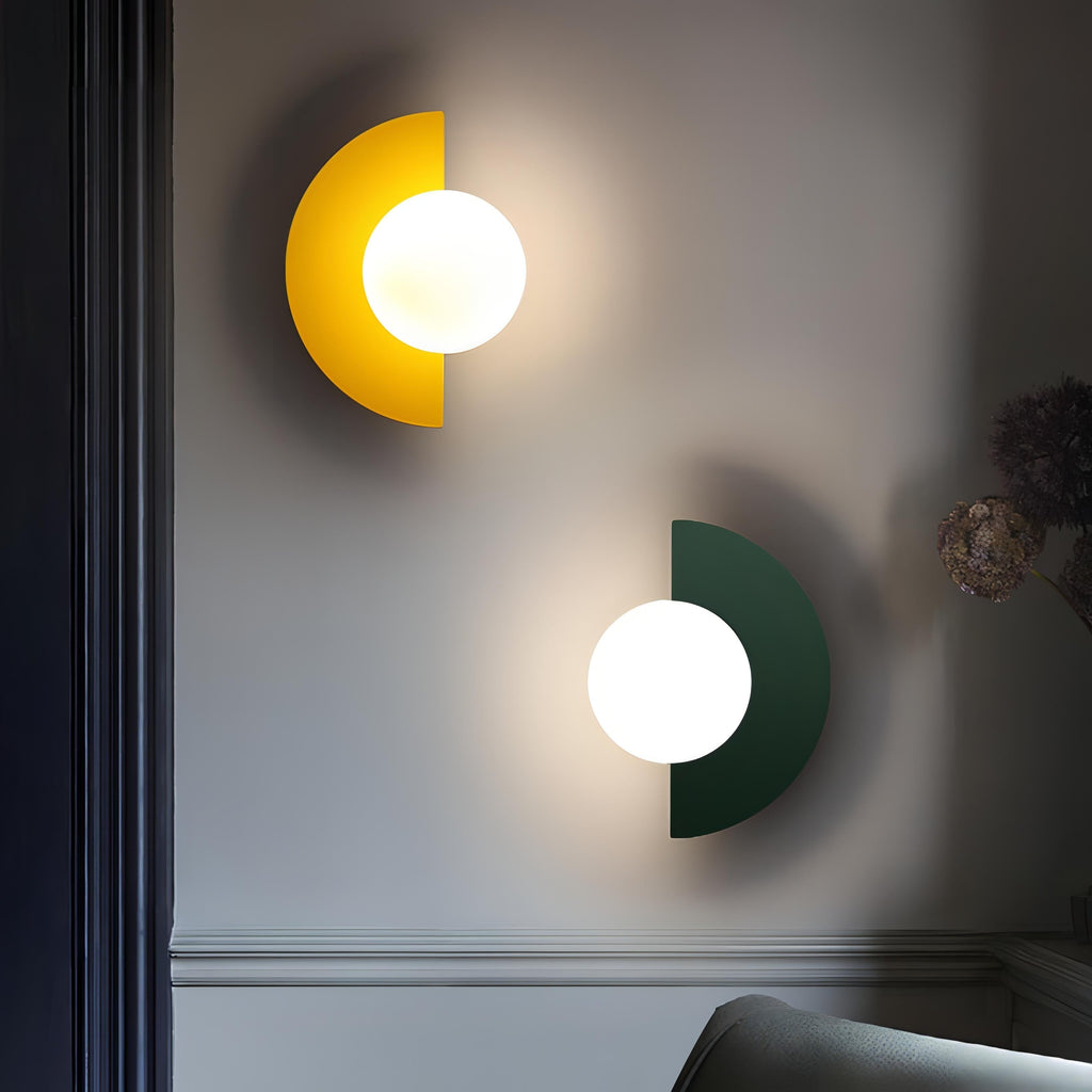 Nordic Semicircle Metal Wall Sconce Integrated LED - Image 4