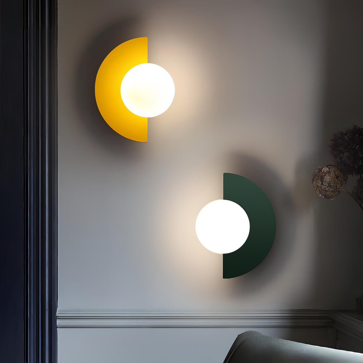 Nordic Semicircle Metal Wall Sconce Integrated LED - Image 4