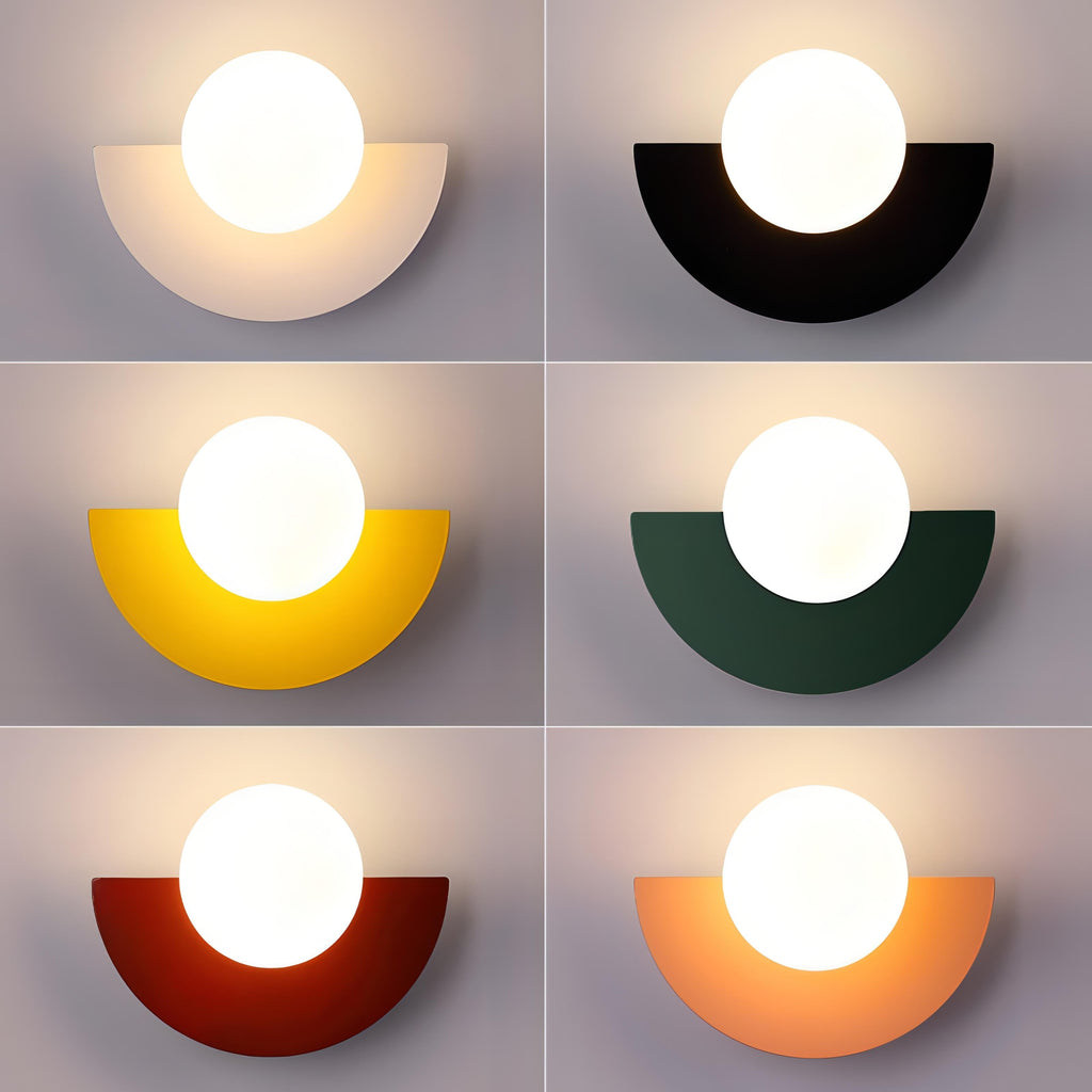 Nordic Semicircle Metal Wall Sconce Integrated LED - Image 3