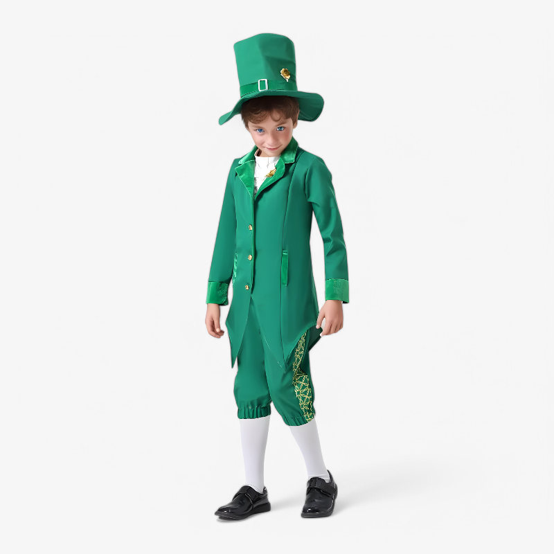 Kids 3 Piece Leprechaun Costume - Image 4