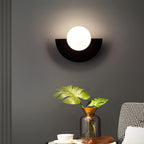 Nordic Semicircle Metal Wall Sconce Integrated LED - Image 2