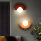 Nordic Semicircle Metal Wall Sconce Integrated LED
