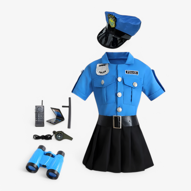 Girls Police Officer Costume