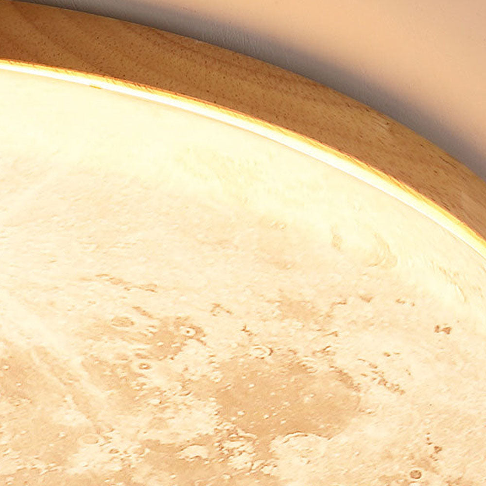 Moon Round Flush Ceiling Light Soft Ambient Indoor Lighting - Image 16