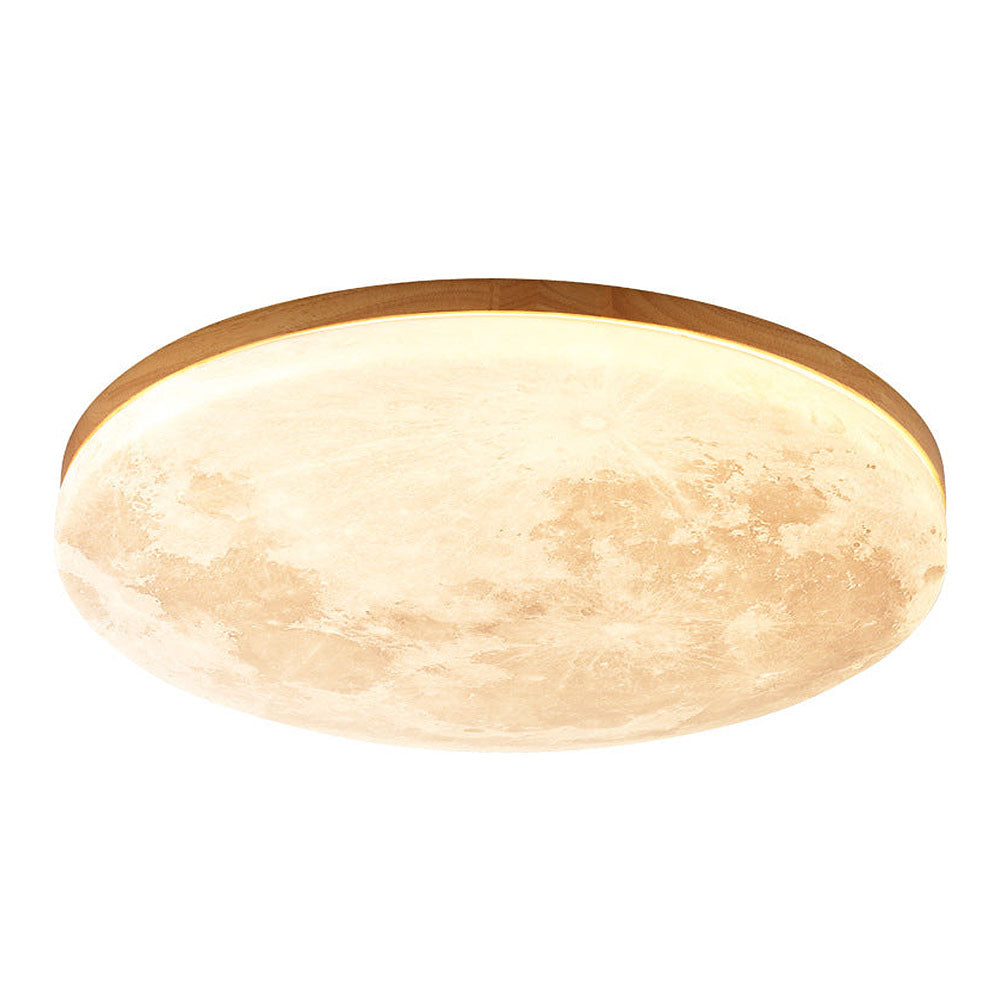 Moon Round Flush Ceiling Light Soft Ambient Indoor Lighting - Image 18