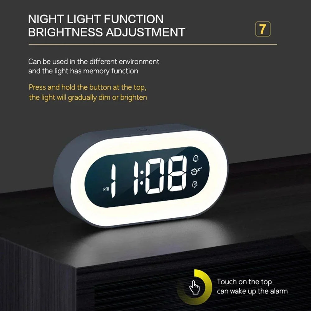 Digital Sunrise Alarm Clock LED Time Display and Night Light - Image 4