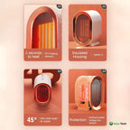 Quiet Small Electric Heater with Adjustable Thermostat - Image 7