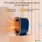 Quiet Small Electric Heater with Adjustable Thermostat - Image 8