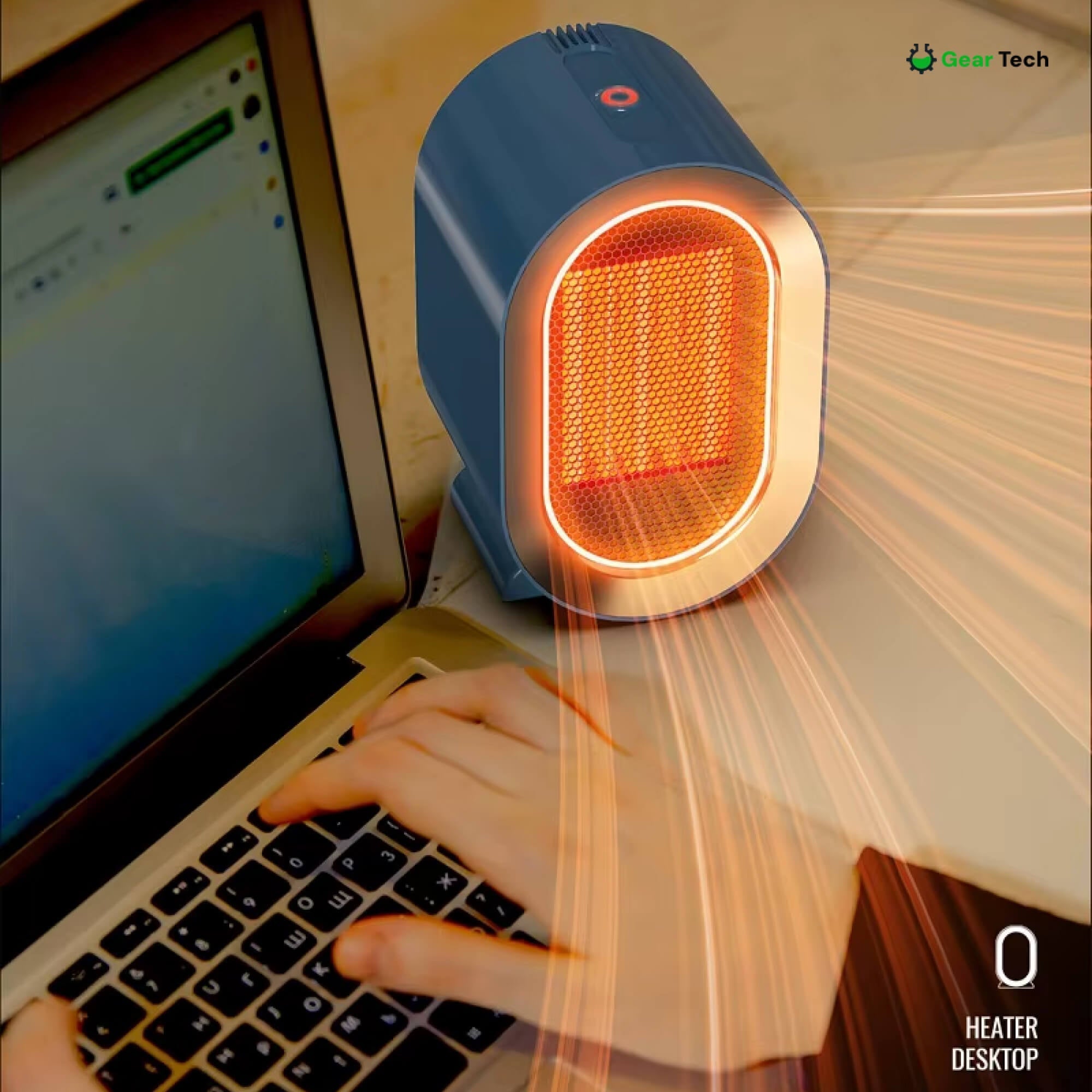 Quiet Small Electric Heater with Adjustable Thermostat - Image 11