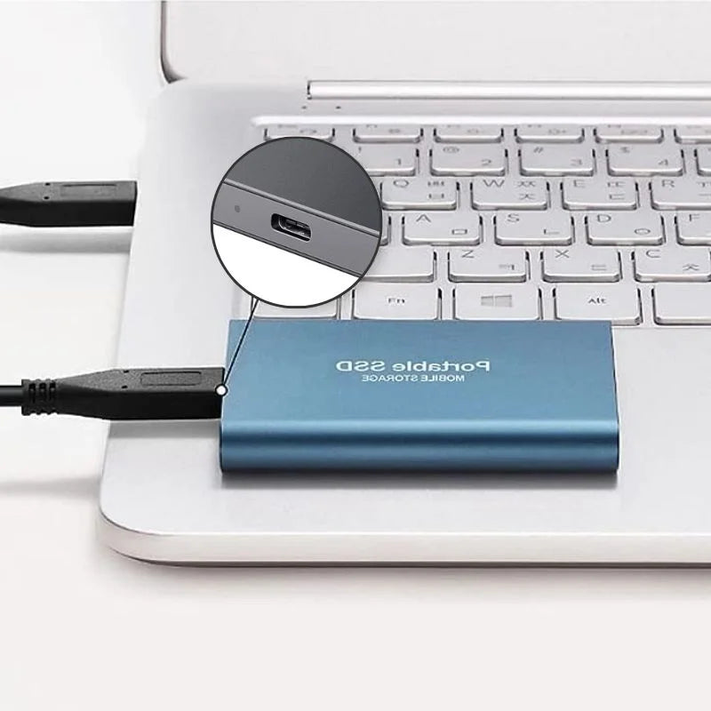 Portable SSD Storage Fast External Drive for Data Transfer