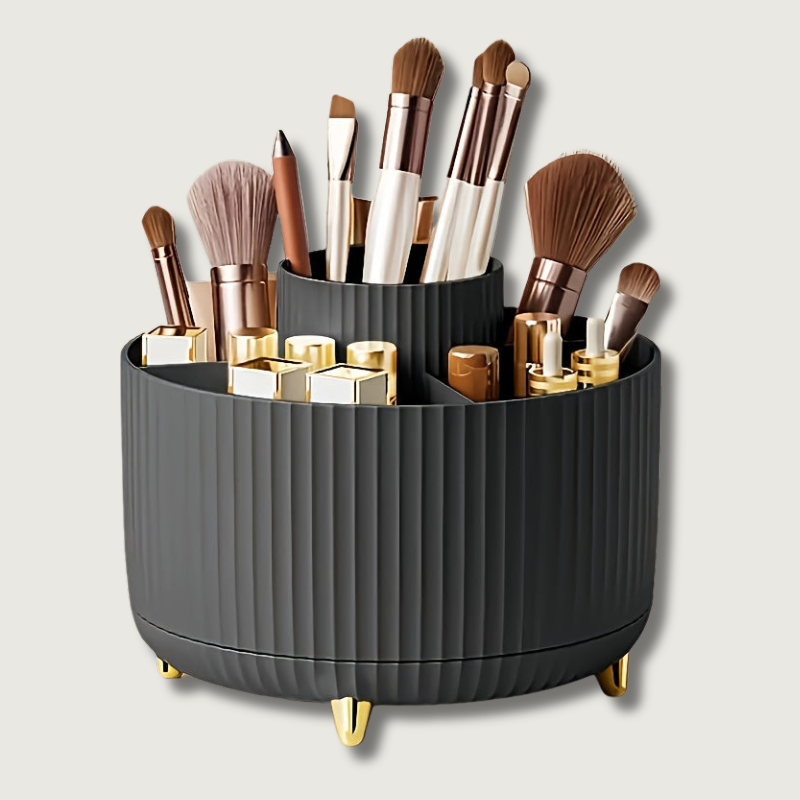 Makeup Carousel Organizer Five Compartment Beauty Storage
