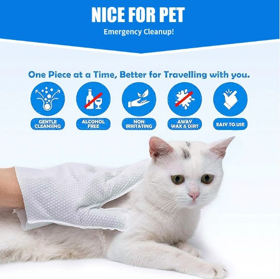 Gentle Pet Wipe Gloves for Daily Care - Image 5
