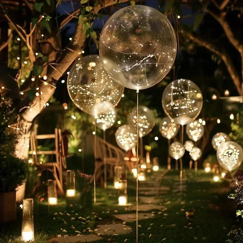 10 Pack Bubble TPU LED Balloons Battery Operated - Image 5