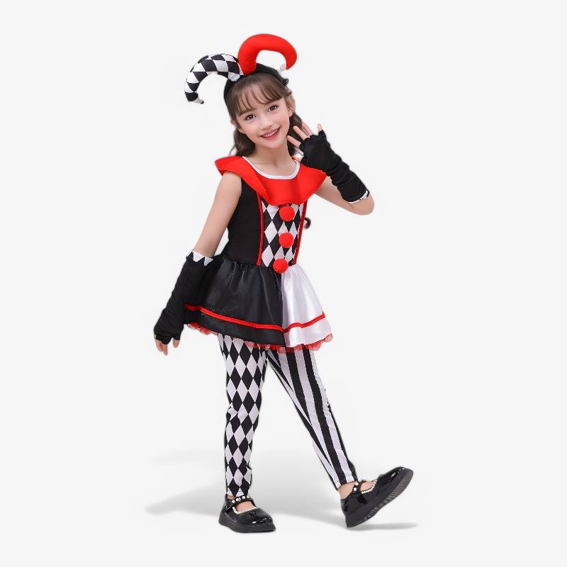Girls Clown Costume Set - Image 4