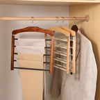Clothing Trouser Organizer Multi-Bar Compact Storage Hanger - Image 4