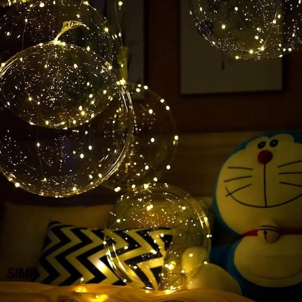 10 Pack Bubble TPU LED Balloons Battery Operated - Image 3
