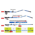 Hiking Poles Adjustable Foldable Sticks for Walking & Trekking - Image 12