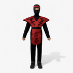 Costume de ninja pour enfants aventureux avec masque et ceinture