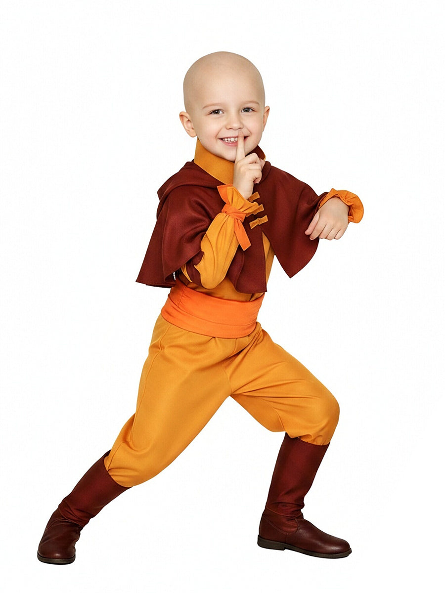 Adult Kids Cosplay Costume Animated Monk - Image 3