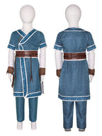 Water Tribe Costume Blue Warrior Cosplay Tunic Set - Image 11