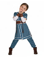 Water Tribe Costume Blue Warrior Cosplay Tunic Set - Image 3