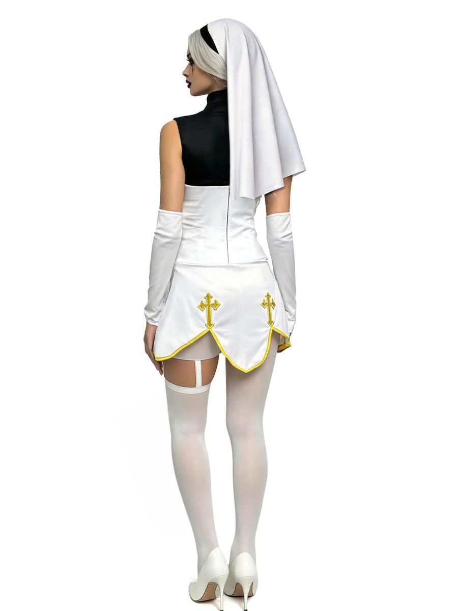 Women Anime Nun Cosplay Dress - Image 4