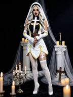 Women Anime Nun Cosplay Dress