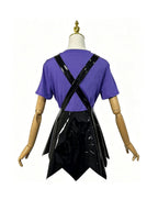 Halloween Costume Black PVC Star Suspender Dress Cosplay Set - Image 10