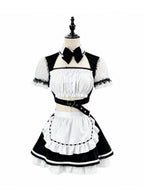 Women Velvet Maid Costume - Image 6