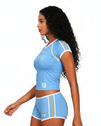 Women 2 Piece Argentina Jersey Outfit - Image 6