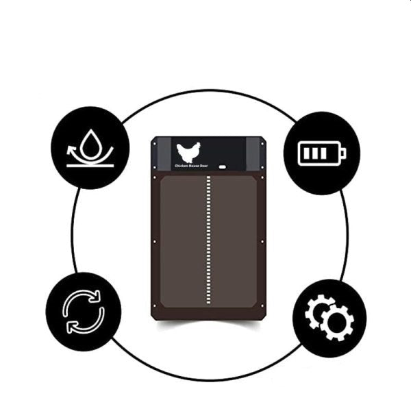 Porte de poulailler automatique avec capteur de luminosité
