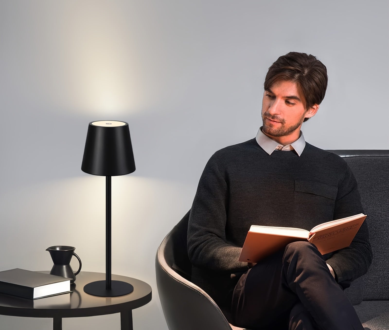 Rechargeable Touch Control LED Table Lamp for Bedside Use - Image 7