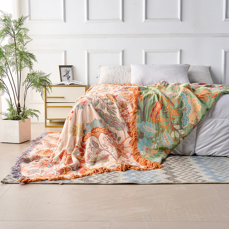 Floral Comfort Blanket Breathable & Skin‑Friendly Design - Image 4