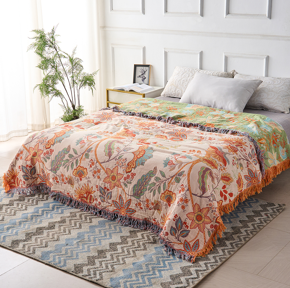 Floral Comfort Blanket Breathable & Skin‑Friendly Design - Image 3