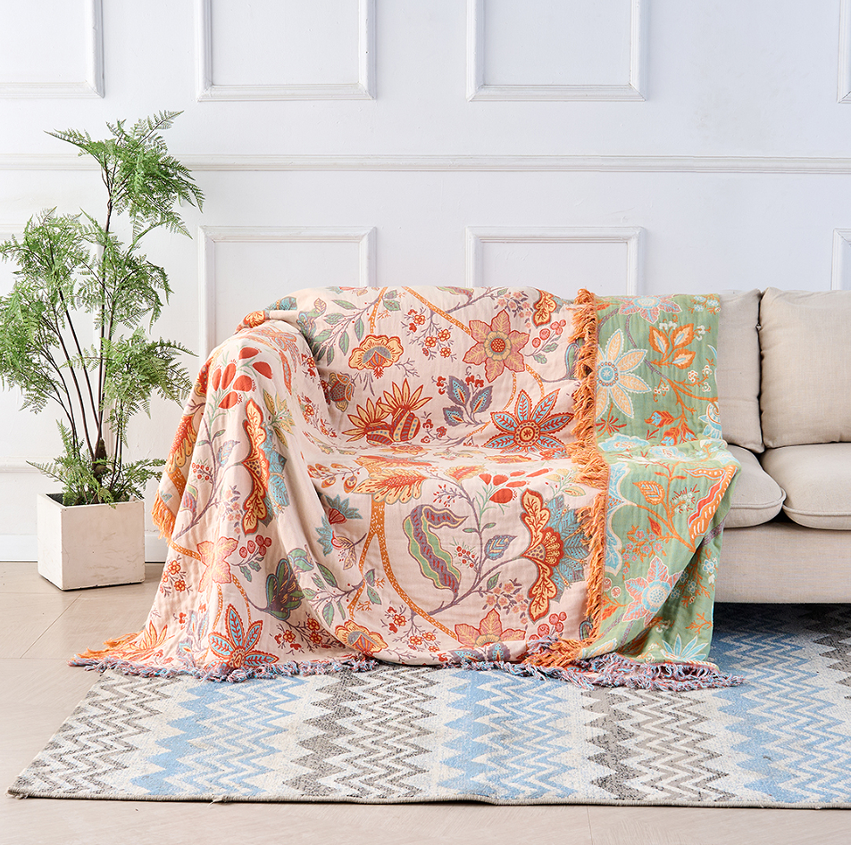 Floral Comfort Blanket Breathable & Skin‑Friendly Design