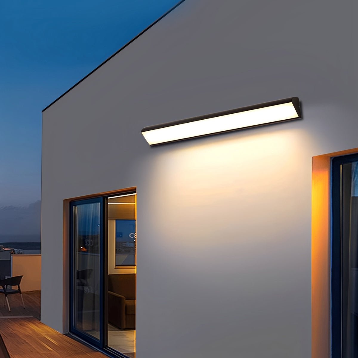 Modern Linear Aluminum LED Outdoor Wall Light Waterproof IP65 - Image 2