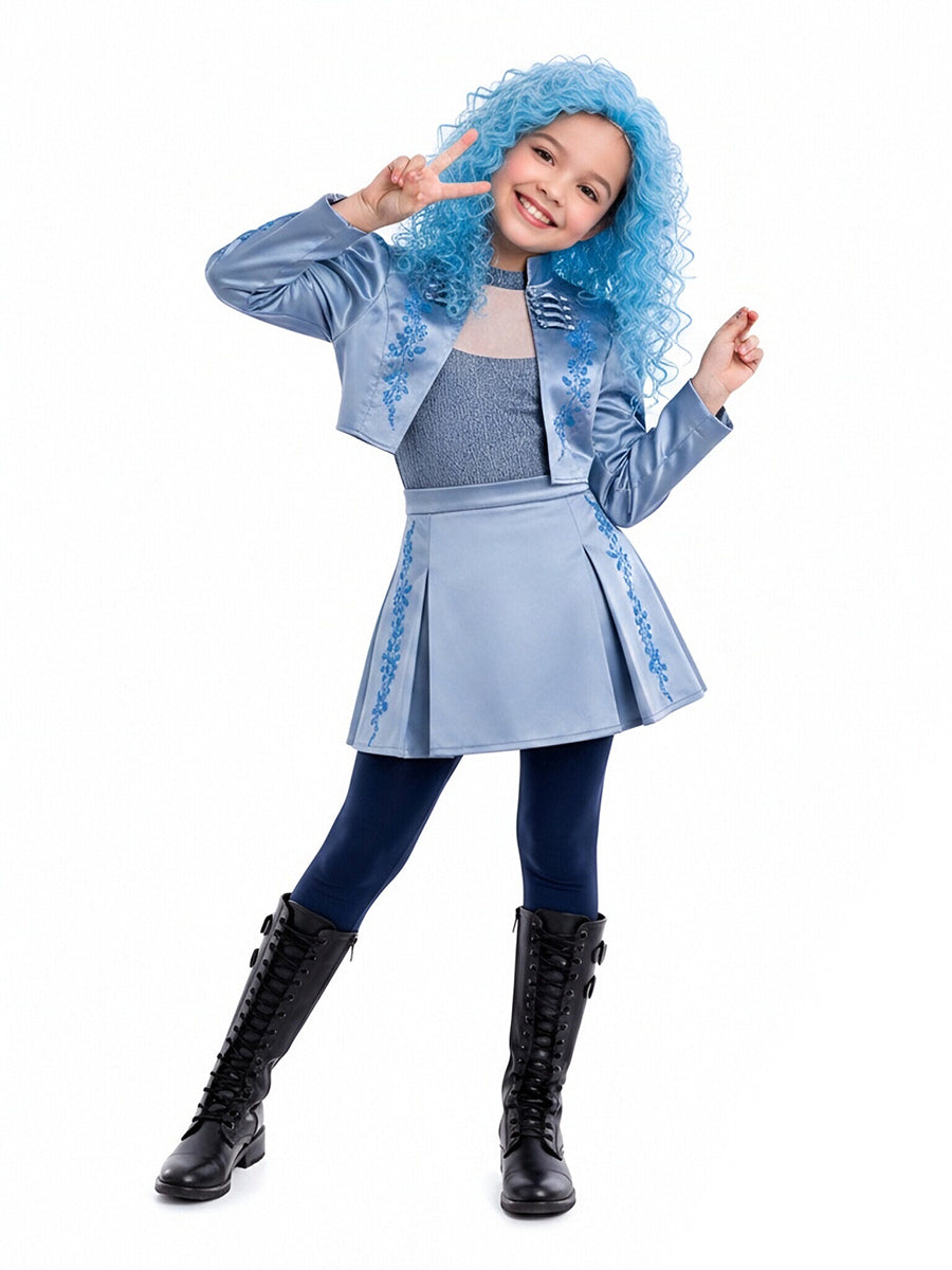 Kids Adults 3 Piece Satin Princess Cosplay Costume - Image 3